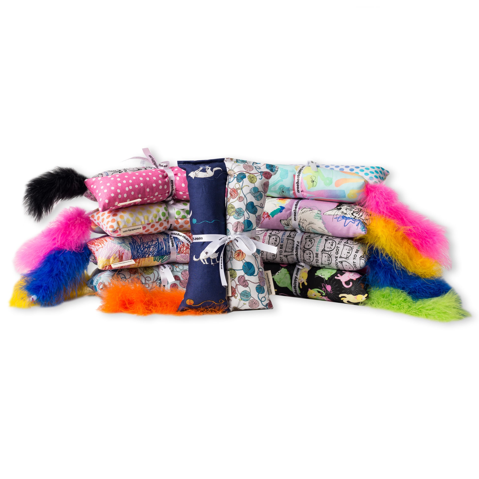 Mini Catnip Pillows - 4-Pack of Fresh Catnip Toys. Fast Shipping.