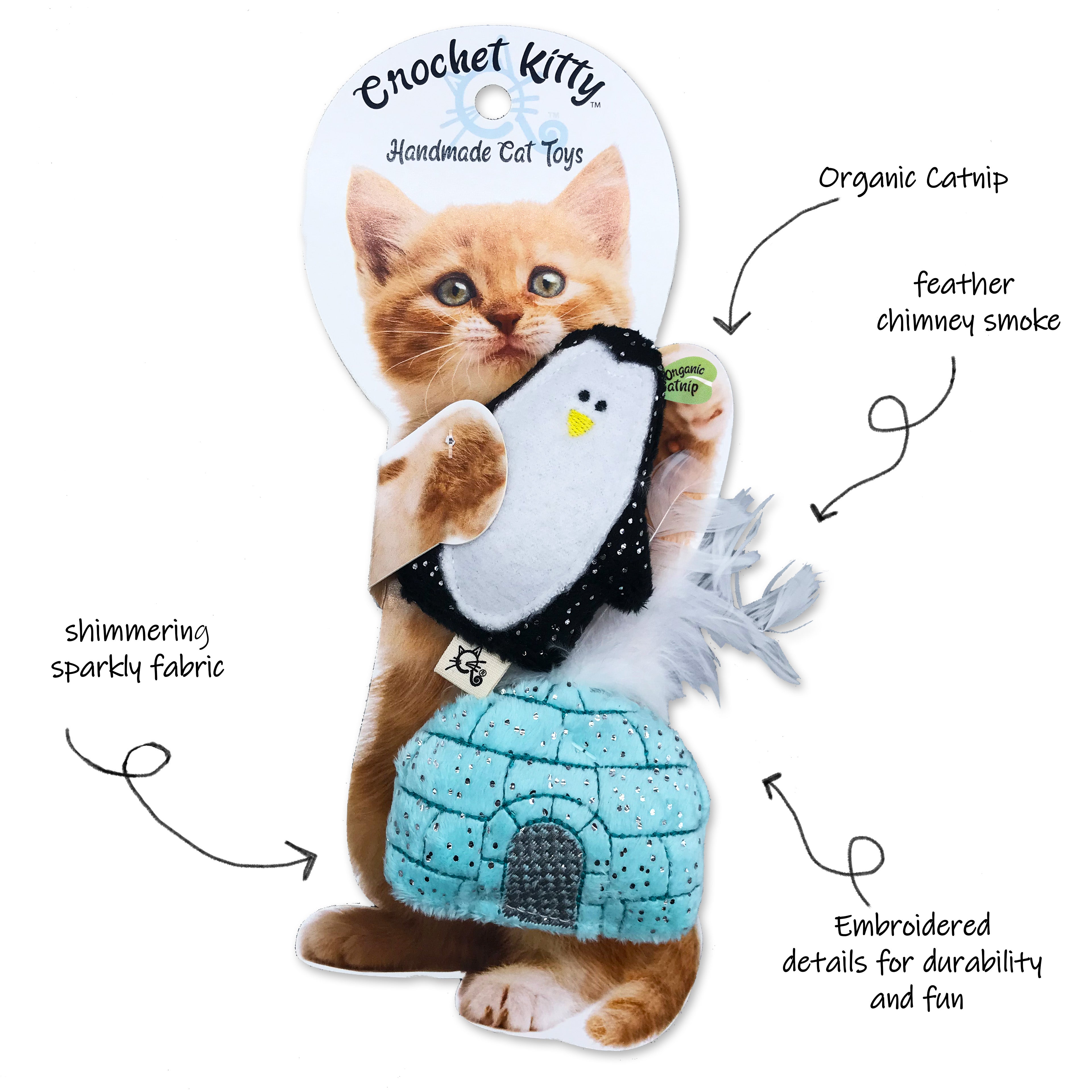 Penguin cat toy shops